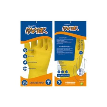 GUANTES DOMÉSTICOS AMARILLOS CALIBRE 20