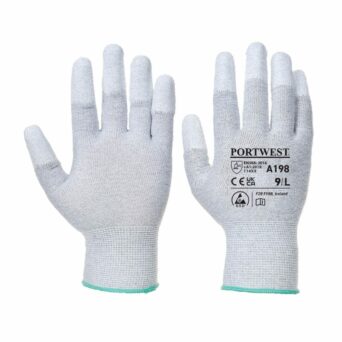 GUANTE A198 ANTIESTÁTICO CON LAS PUNTAS CUBIERTAS CON PU PORTWEST