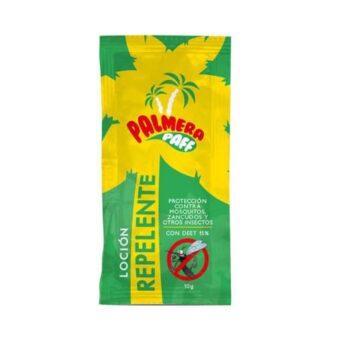 Repelente para Mosquitos DEET 15% PAFF Sachet 10g x 20 Und Palmera