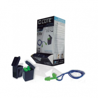 TAPON DE OIDO TPR ELITE VERDE CON ESTUCHE CLUTE (x100)