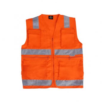 Chaleco de Seguridad Drill Tecnología Fortec 100% Poliester con Cinta 3M 2"