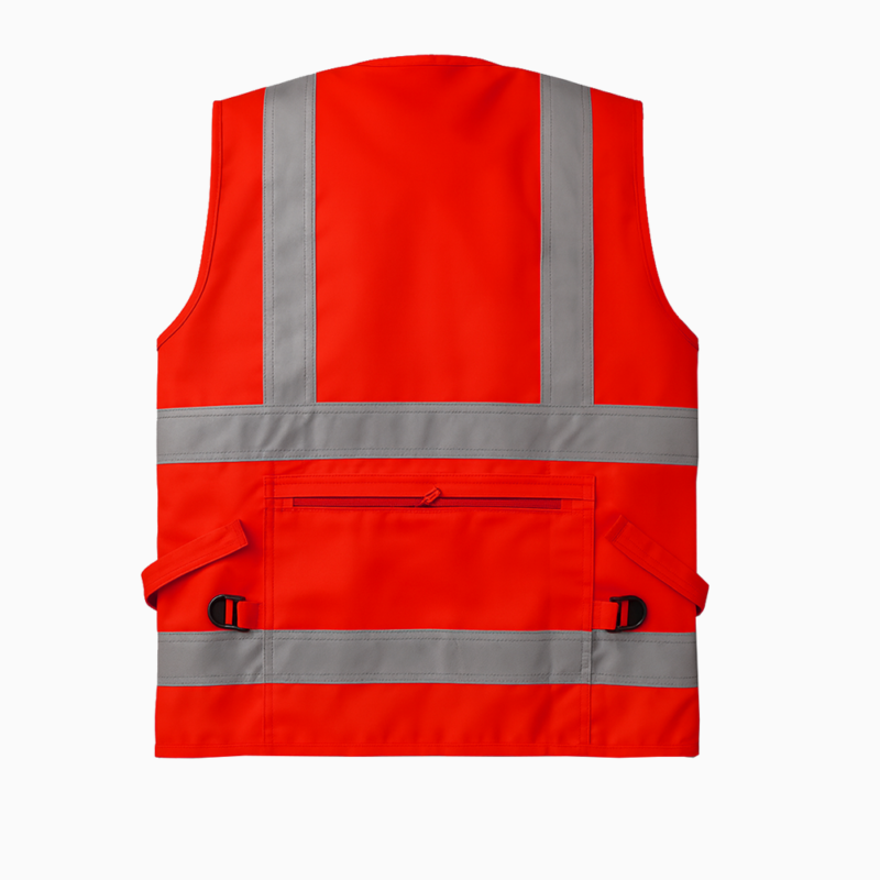 chaleco alta visibilidad ch 30 con cinta reflectiva 3m drill poliéste ansi saviwork