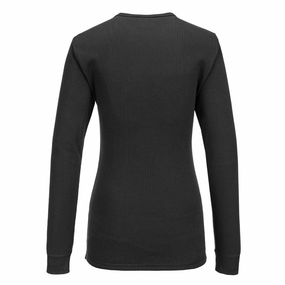 CAMISETA TÉRMICA MANGA LARGA MUJER COLOR NEGRO B126 | PORTWEST - Imagen 2