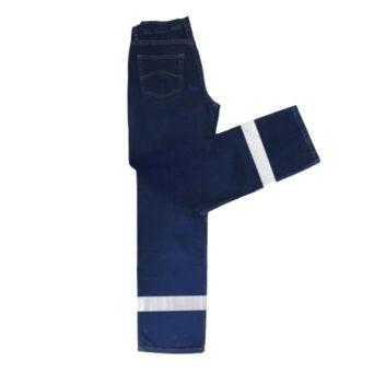 Pantalón Denim Modelo Thyrsus Azul Cristal C/ CINTAS REFLECTIVAS TR510 2" 1 y 2 VUELTAS