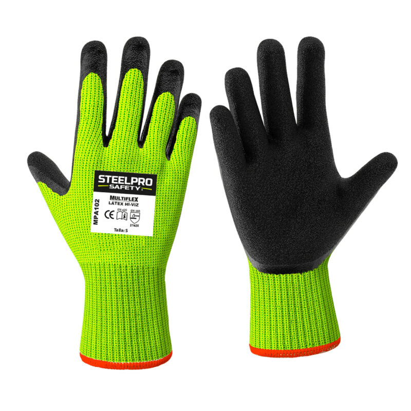Guante Látex con Palma Negra STEELPRO