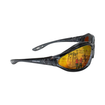 Lentes de Policarbonato Antiempañante Dorado STEELPRO