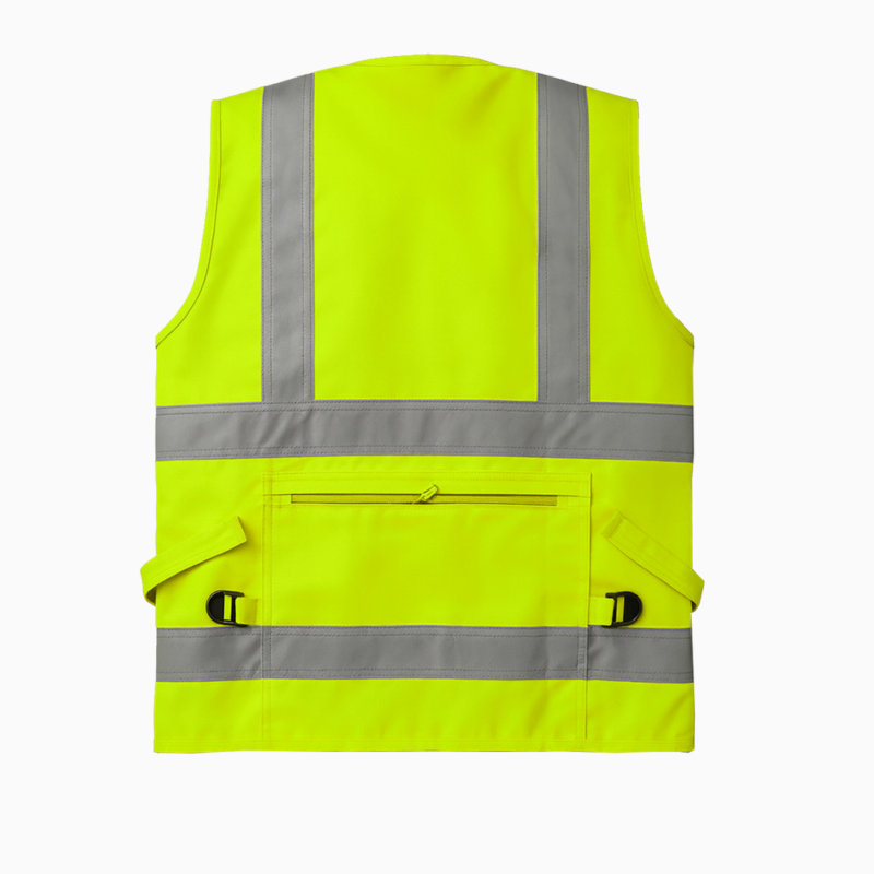 chaleco de alta visibilidad ch30 angler con cinta reflectiva 3m saviwork xxxl, amarillo fluorescente