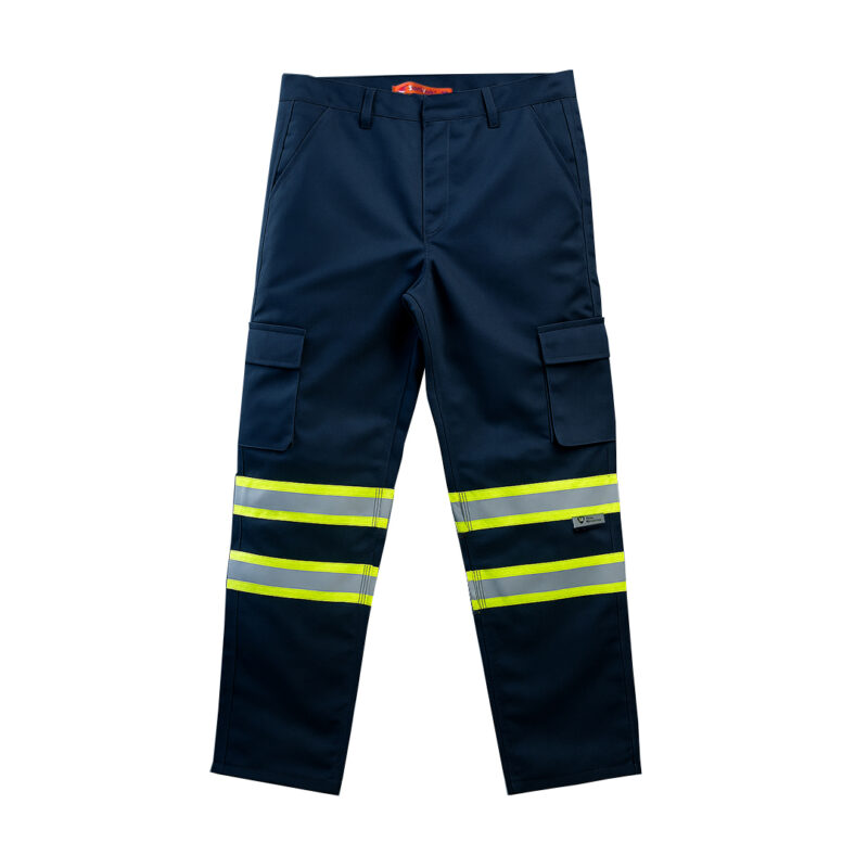 pantalon cargo modelo ares azul marino drill 100% poliester tecnologÍa fortec con cinta tr550 2" combinada 2 vueltas