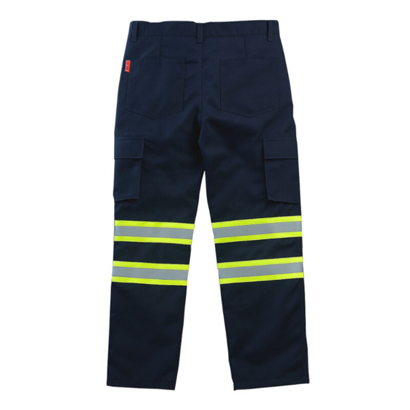 pantalon cargo modelo ares azul marino drill 100% poliester tecnologÍa fortec con cinta tr550 2" combinada 2 vueltas